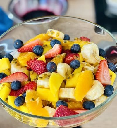 Salată de fructe cu maracuja