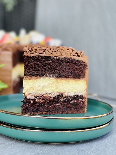 Tort Brownie Cheesecake cu cremă de Nutella