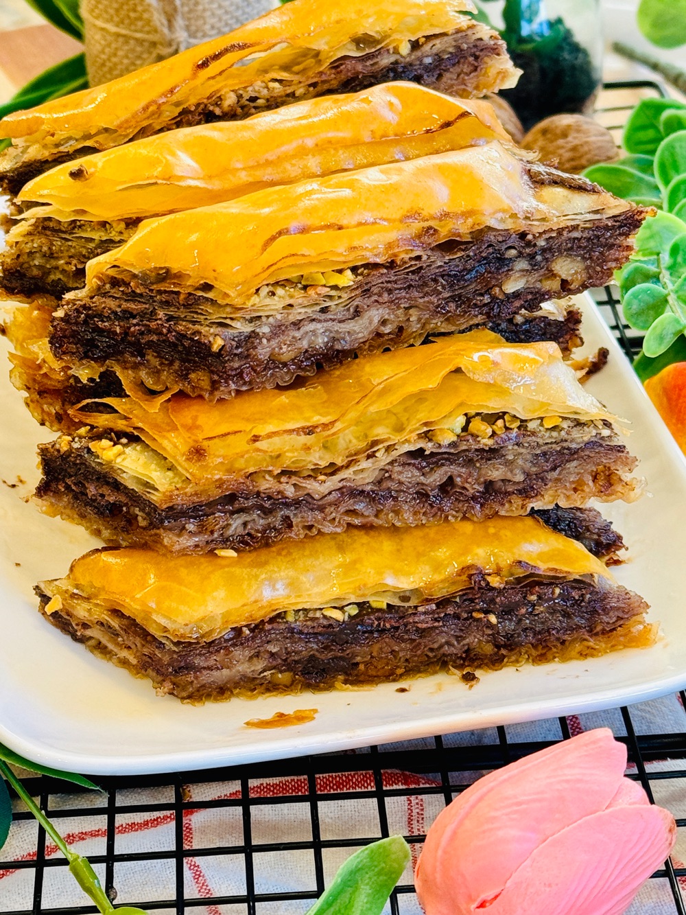 Baclava cu nucă și Nutella