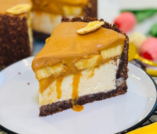 Cheesecake Banoffee cu banane și caramel