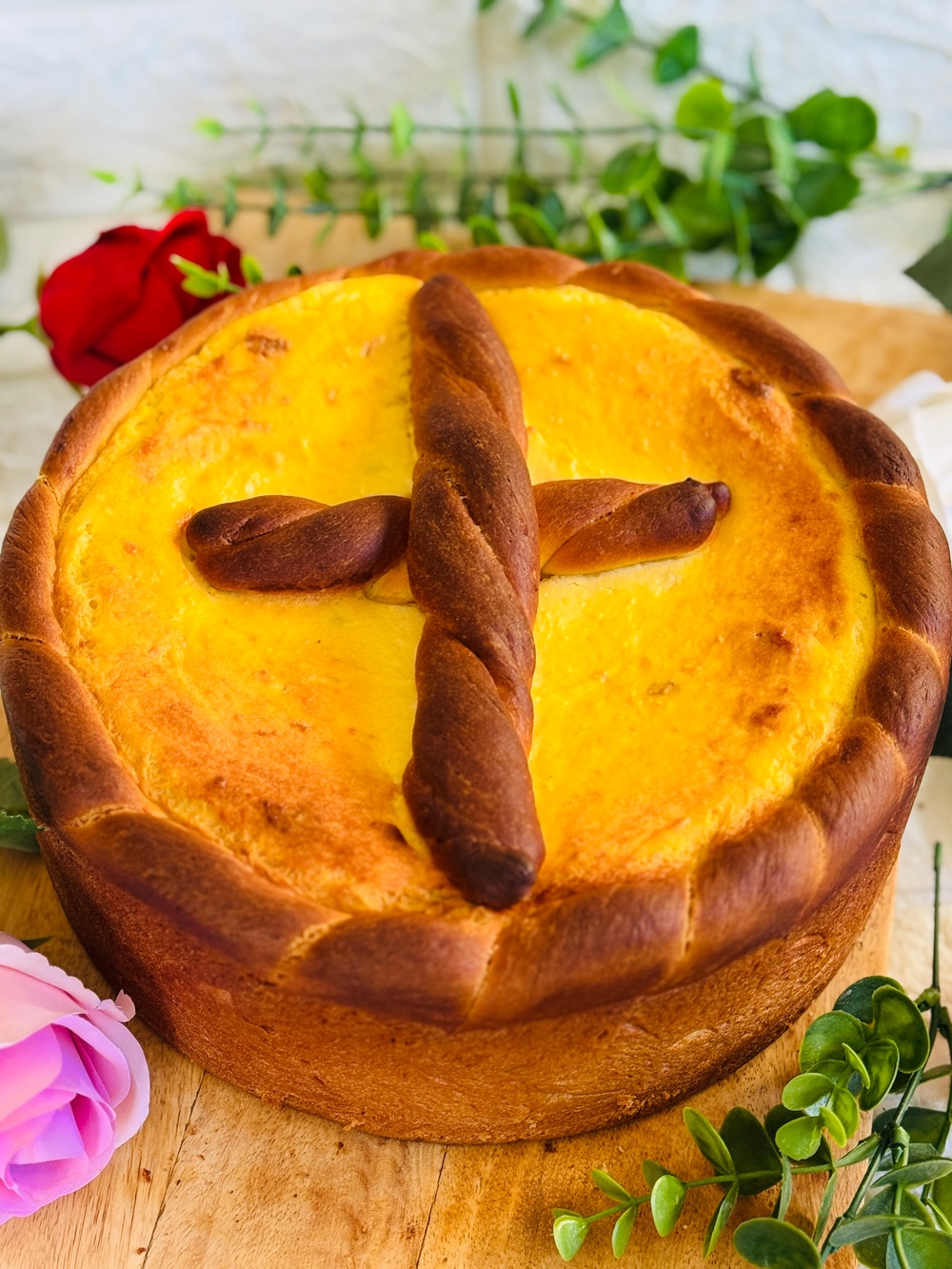 Pască tradițională cu brânză dulce