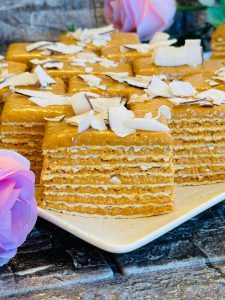 Foi cu caramel și nucă de cocos