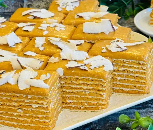 Foi cu caramel și nucă de cocos