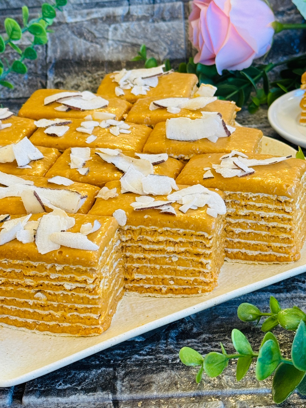 Foi cu caramel și nucă de cocos