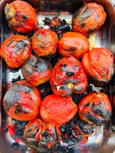 Zacuscă țărănească de vinete cu legume coapte