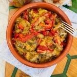 Salată de vinete cu ardei copți la borcan pentru iarnă