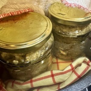 Vinete coapte și tocate la borcan pentru salată