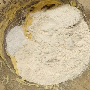 Prăjitură simplă și rapidă cu prune și cremă de vanilie