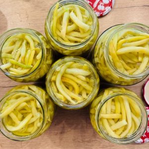 Fasole verde păstăi la borcan pentru iarnă