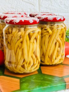 Fasole verde păstăi la borcan pentru iarnă