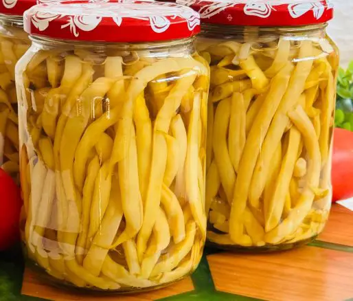 Fasole verde păstăi la borcan pentru iarnă