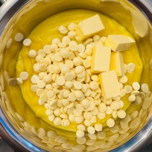 Vis tropical cu jeleu de ananas și cremă de Raffaello