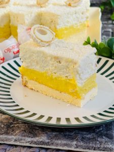Vis tropical cu jeleu de ananas și cremă de Raffaello
