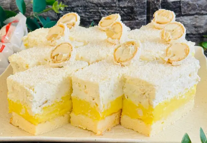 Vis tropical cu jeleu de ananas și cremă de Raffaello