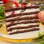 Tortul Inimii Mele - Foi cu miere, cremă de ciocolată și zmeură