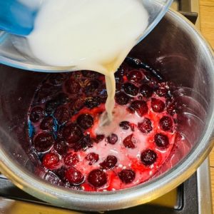 Rotunde cu vișine și brânză dulce