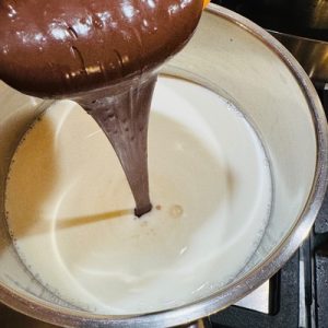 Prăjitura Ștangle cu zmeură și ciocolată