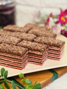 Prăjitura Ștangle cu zmeură și ciocolată