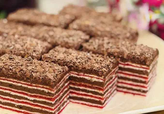 Prăjitura Ștangle cu zmeură și ciocolată