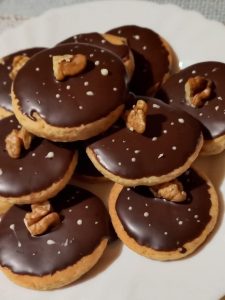 Fursecuri fragede cu miere și ciocolată - Biscuiți glazurați