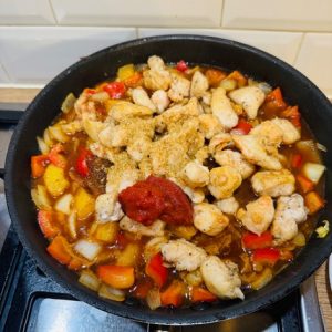 Piept de pui cu ananas în stil asiatic