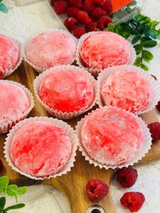 Mochi cu zmeură și mascarpone