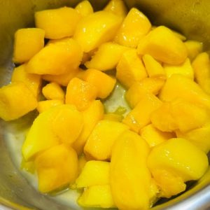 Ciocolată de casă cu mango si cocos