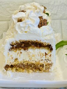 Prăjitura Balcarce cu nucă și dulceață de lapte