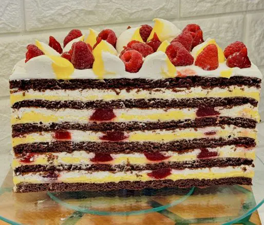 Tortul inimii mele cu lămâie și zmeură