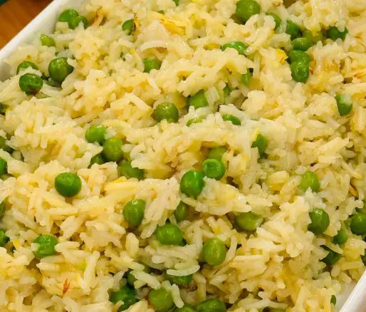 Orez cu mazăre și șofran