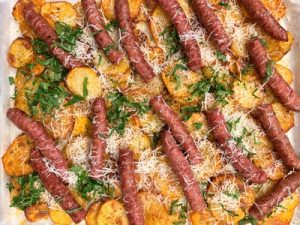 Rondele de cartofi crocanți cu parmezan și pătrunjel