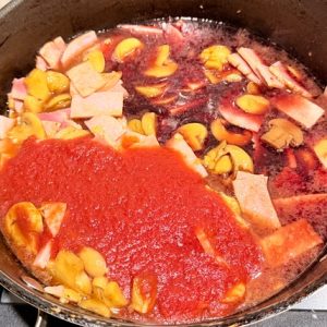 Escalop de porc cu ciuperci și șuncă - Escalop de porc Zingara