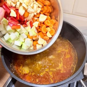 Ciorbă cu găluște de cartofi - Gombocz leves