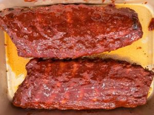 Coaste de porc barbeque la cuptor