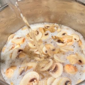 Piept de curcan umplut în sos de ciuperci
