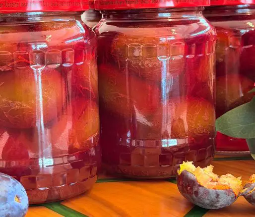 Compot de prune pentru iarnă