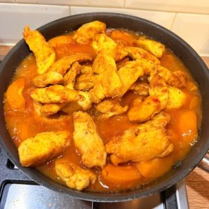 Piept de pui cu caise