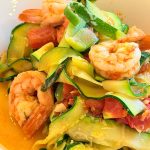 Paste de Zucchini cu Creveți sau Fettuccine din Zucchini