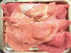 Șnițel de porc umplut cu șuncă și cașcaval