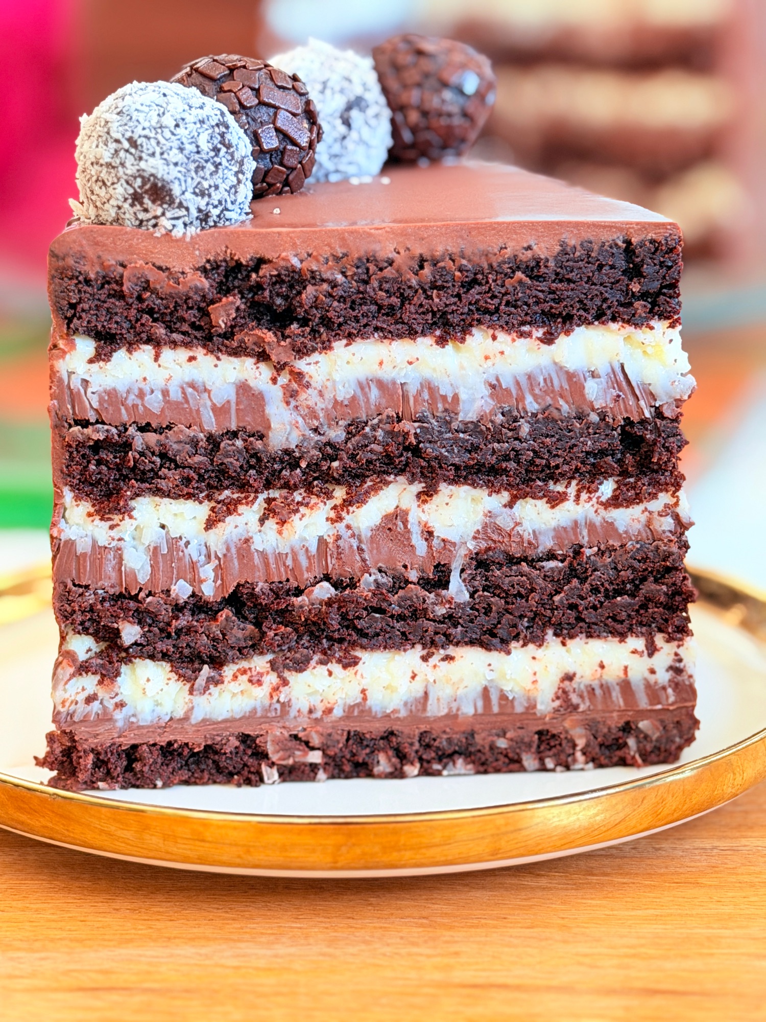 Tort Brigadeiro cu cocos