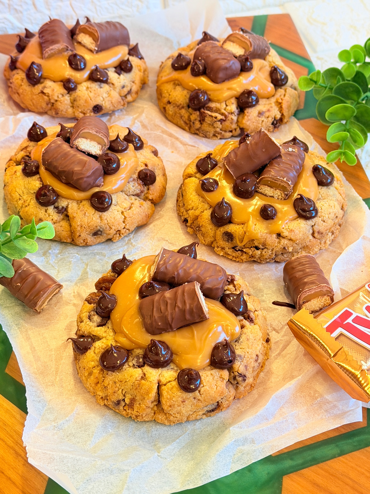 Biscuiți Twix cu caramel și ciocolată - Twix cookies