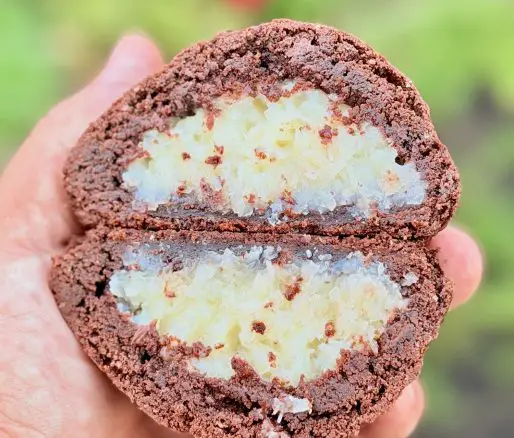 Cookies Bounty cu cocos și ciocolată