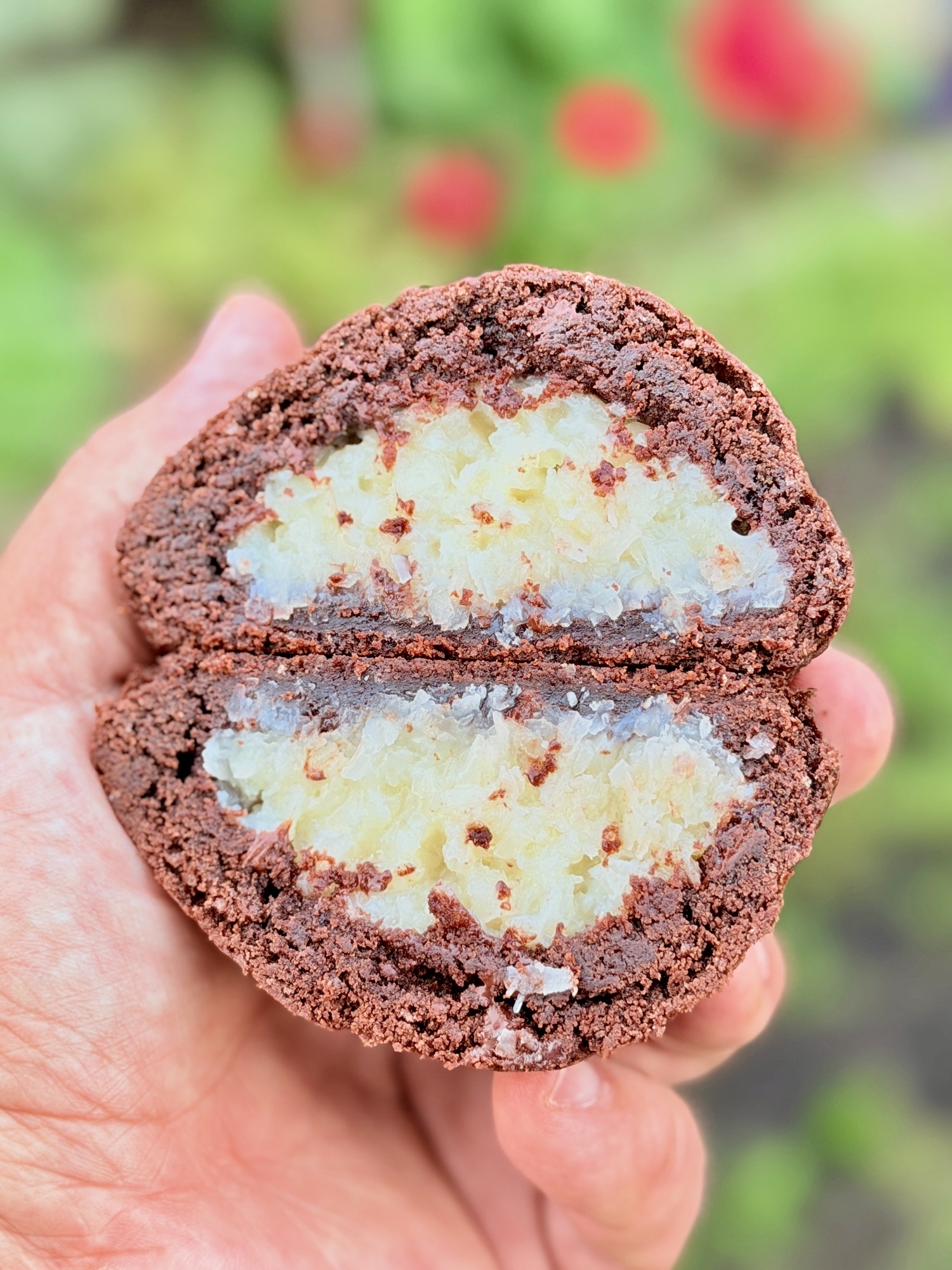 Cookies Bounty cu cocos și ciocolată