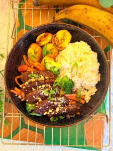 Tempeh cu legume in stil asiatic